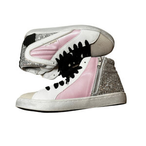 Justice Sport Kids Mid Court High Top Sneakers Size 5